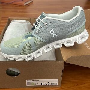 On Cloud 5 Combo Glacier/Meadow 8.5